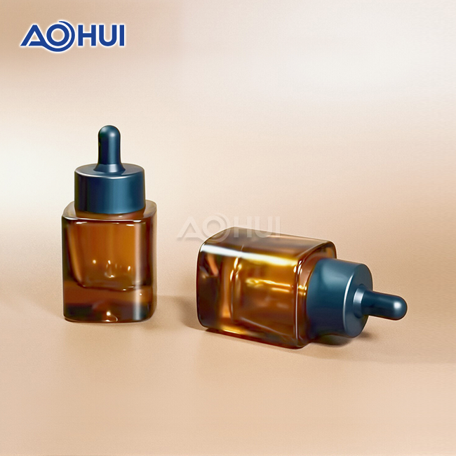 1 oz dropper bottles in amber color